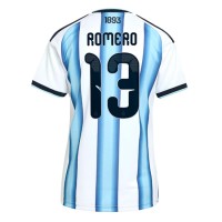 Stroje piłkarskie Argentyna Cristian Romero #13 Koszulka Podstawowej dla damskie MŚ 2026 Krótki Rękaw